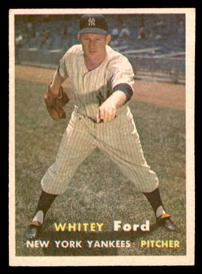 1957 Topps Baseball #025 Whitey Ford Yankees EX-MT 539340