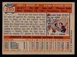 1957 Topps Baseball #250 Eddie Mathews Braves EX-MT 539341