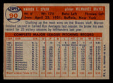 1957 Topps Baseball #090 Warren Spahn Braves EX+/EX-MT 539343