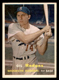 1957 Topps Baseball #080 Gil Hodges Dodgers EX-MT 539344