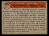 1957 Topps Baseball #400 Roy Campanella Duke Snider Gil Hodges EX 539346
