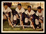 1957 Topps Baseball #400 Roy Campanella Duke Snider Gil Hodges EX+/EX-MT 539347