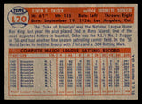 1957 Topps Baseball #170 Duke Snider Dodgers EX 539348