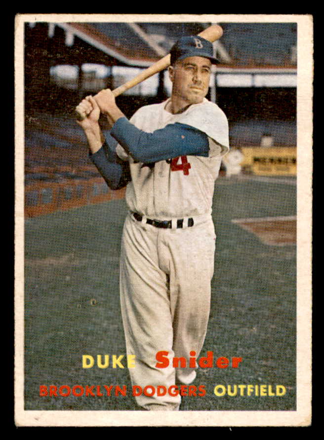 1957 Topps Baseball #170 Duke Snider Dodgers EX 539349