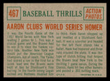 1959 Topps Baseball #467 Hank Aaron IA Braves EX-MT 539351