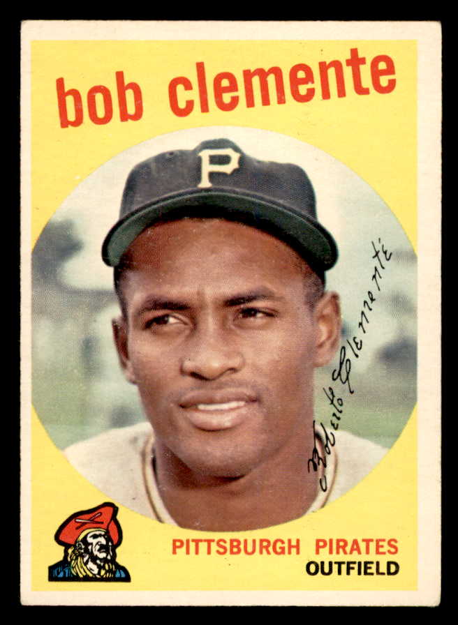 1959 Topps Baseball #478 Roberto Clemente Pirates EX 539352