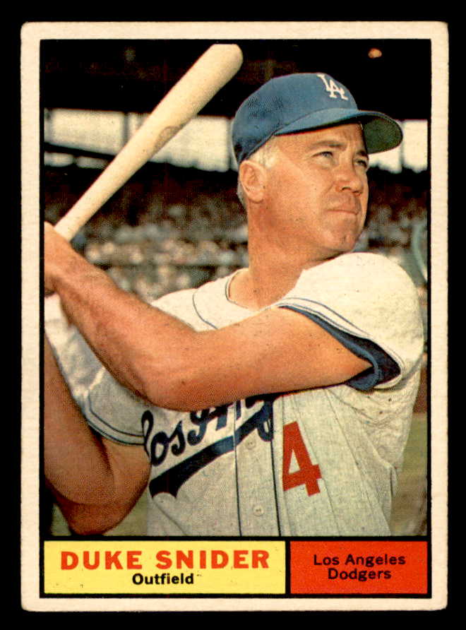 1961 Topps Baseball #443 Duke Snider Dodgers VG-EX 539367