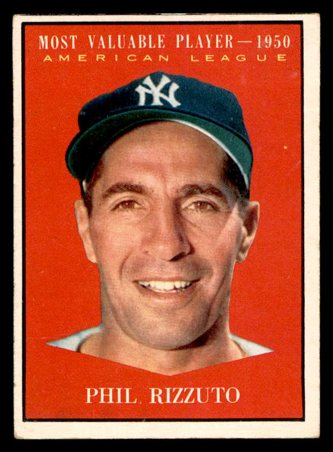 1961 Topps Baseball #471 Phil Rizzuto MVP Yankees EX+/EX-MT 539371