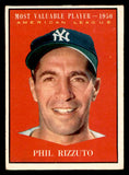 1961 Topps Baseball #471 Phil Rizzuto MVP Yankees EX+/EX-MT 539371