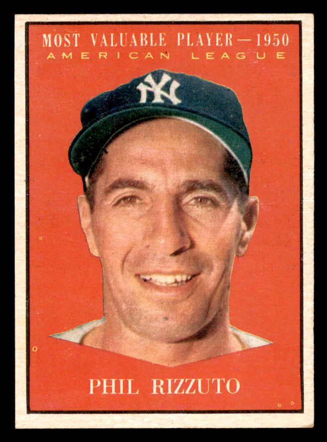 1961 Topps Baseball #471 Phil Rizzuto MVP Yankees EX-MT 539372