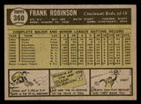 1961 Topps Baseball #360 Frank Robinson Reds EX-MT 539373