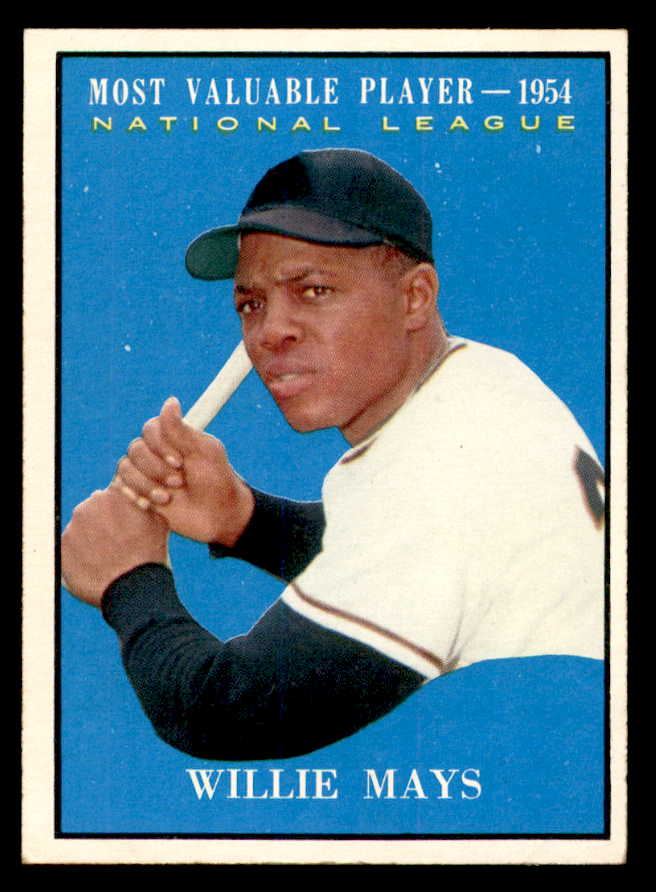 1961 Topps Baseball #482 Willie Mays MVP Giants EX 539374