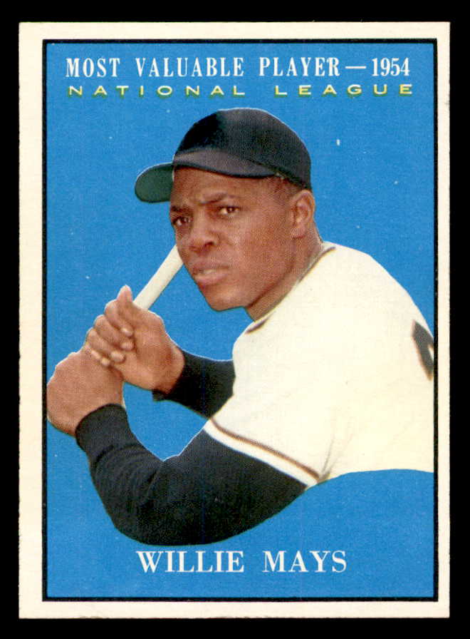 1961 Topps Baseball #482 Willie Mays MVP Giants EX+/EX-MT 539375