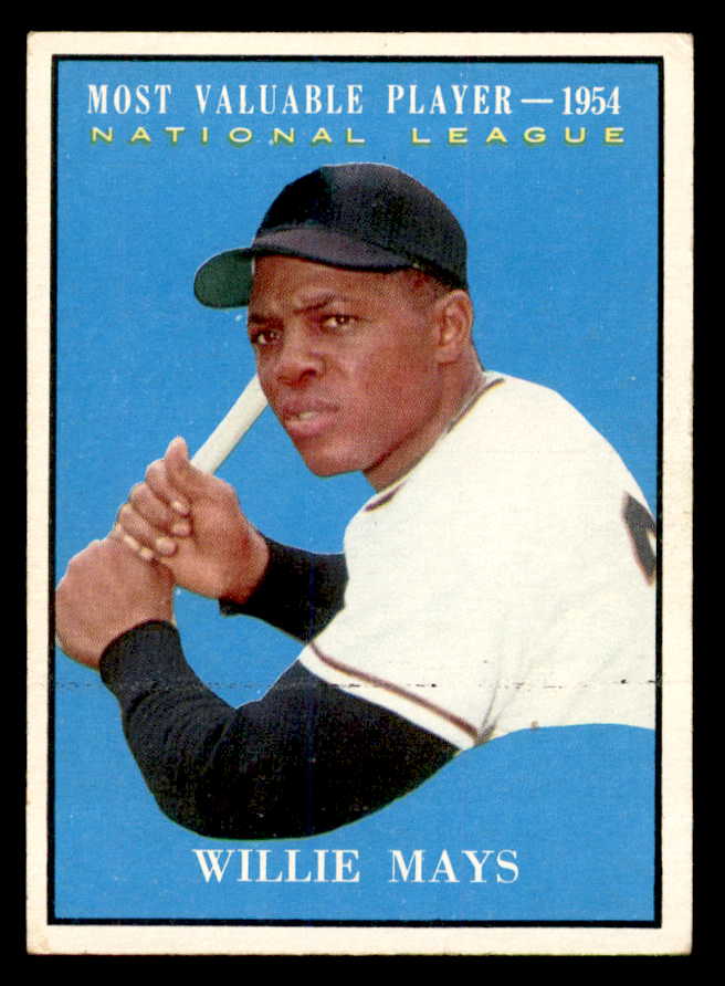 1961 Topps Baseball #482 Willie Mays MVP Giants VG-EX 539376