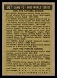 1961 Topps Baseball #307 World Series Game 2 Mickey Mantle EX-MT 539378