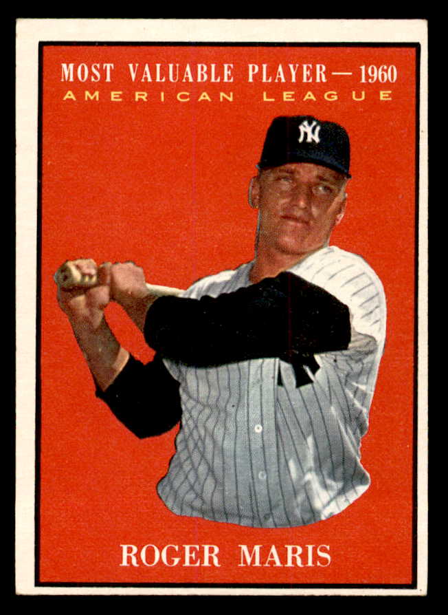 1961 Topps Baseball #478 Roger Maris MVP Yankees EX+/EX-MT 539380