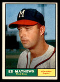 1961 Topps Baseball #120 Eddie Mathews Braves EX+/EX-MT 539381