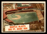 1961 Topps Baseball #406 Mickey Mantle IA Yankees EX+/EX-MT 539382