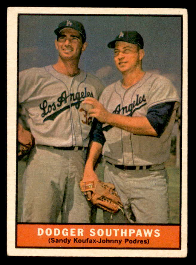 1961 Topps Baseball #207 Sandy Koufax Johnny Podres VG-EX 539384