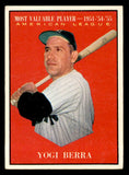 1961 Topps Baseball #472 Yogi Berra MVP Yankees EX 539387