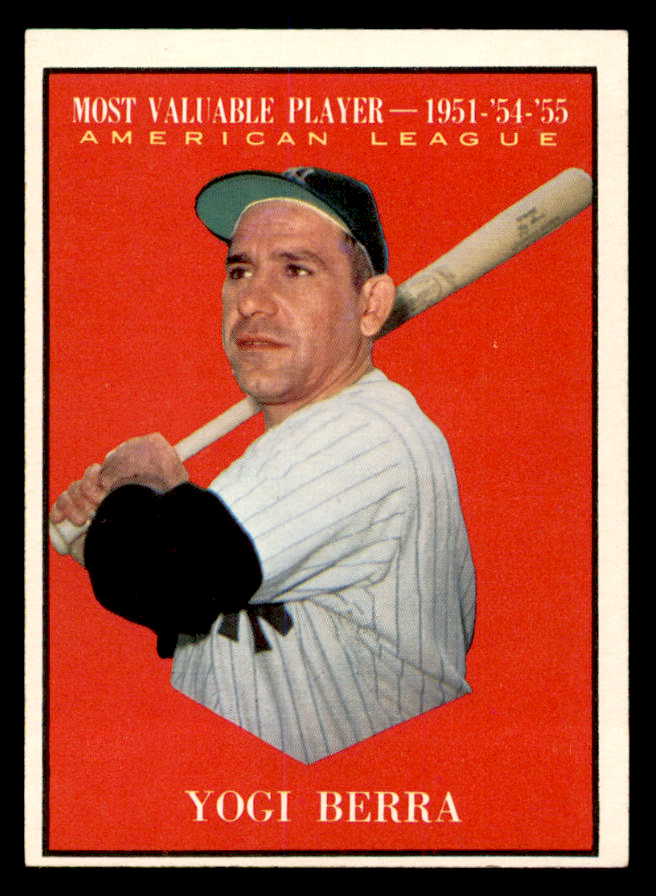 1961 Topps Baseball #472 Yogi Berra MVP Yankees EX-MT 539388