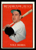 1961 Topps Baseball #472 Yogi Berra MVP Yankees EX-MT 539388