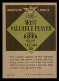1961 Topps Baseball #472 Yogi Berra MVP Yankees EX-MT 539388