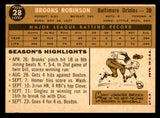 1960 Topps Baseball #028 Brooks Robinson Orioles VG-EX 539397