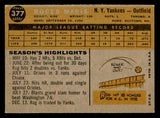 1960 Topps Baseball #377 Roger Maris Yankees EX-MT 539400