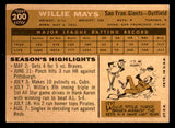 1960 Topps Baseball #200 Willie Mays Giants VG-EX 539404