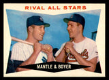 1960 Topps Baseball #160 Mickey Mantle Ken Boyer VG-EX 539408