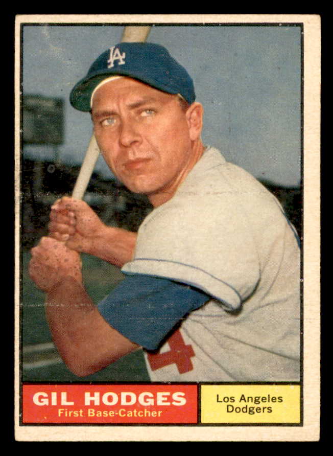 1961 Topps Baseball #460 Gil Hodges Dodgers EX 539411