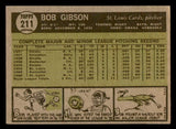 1961 Topps Baseball #211 Bob Gibson Cardinals EX-MT 539412