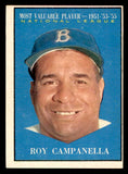 1961 Topps Baseball #480 Roy Campanella MVP Dodgers EX 539419