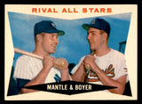 1960 Topps Baseball #160 Mickey Mantle Ken Boyer EX-MT 539423