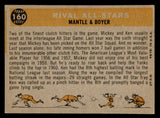 1960 Topps Baseball #160 Mickey Mantle Ken Boyer EX-MT 539423
