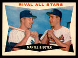 1960 Topps Baseball #160 Mickey Mantle Ken Boyer EX-MT 539424