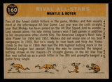 1960 Topps Baseball #160 Mickey Mantle Ken Boyer EX-MT 539424