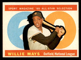 1960 Topps Baseball #564 Willie Mays A.S. Giants EX-MT 539434