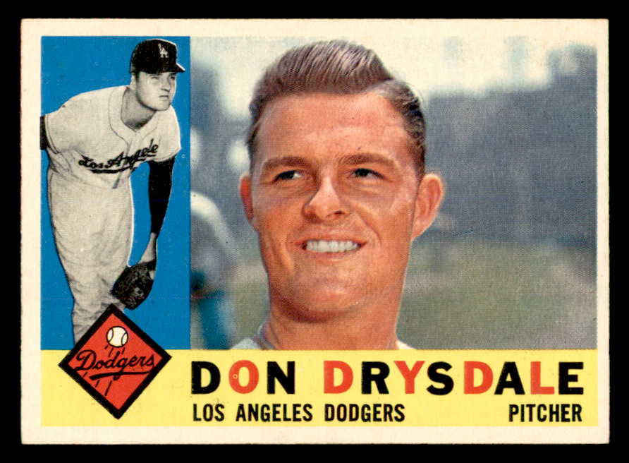 1960 Topps Baseball #475 Don Drysdale Dodgers EX+/EX-MT 539447