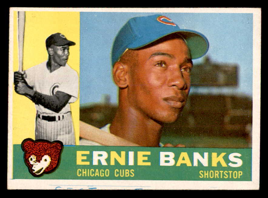 1960 Topps Baseball #010 Ernie Banks Cubs EX 539449