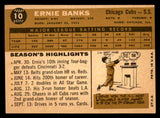 1960 Topps Baseball #010 Ernie Banks Cubs EX 539449