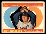 1960 Topps Baseball #570 Don Drysdale A.S. Dodgers VG-EX 539457