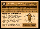 1960 Topps Baseball #035 Whitey Ford Yankees VG-EX 539458