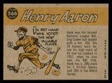1960 Topps Baseball #566 Hank Aaron A.S. Braves EX-MT 539460