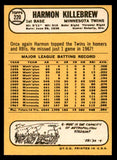1968 Topps Baseball #220 Harmon Killebrew Twins NR-MT 539470