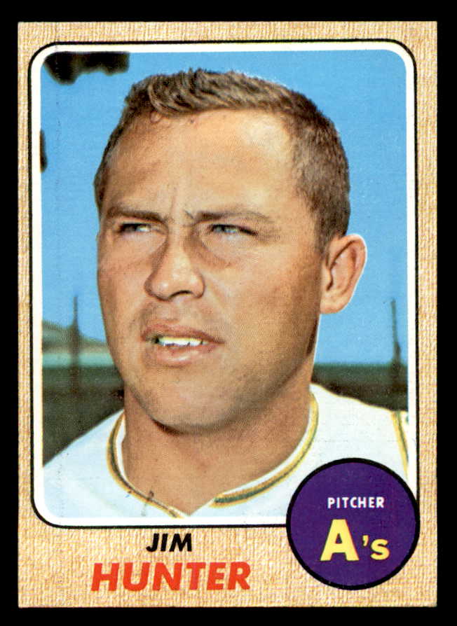 1968 Topps Baseball #385 Catfish Hunter A's NR-MT 539471