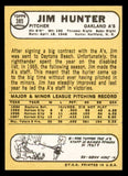 1968 Topps Baseball #385 Catfish Hunter A's NR-MT 539471