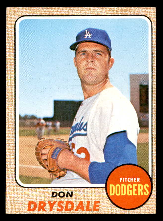1968 Topps Baseball #145 Don Drysdale Dodgers NR-MT 539476