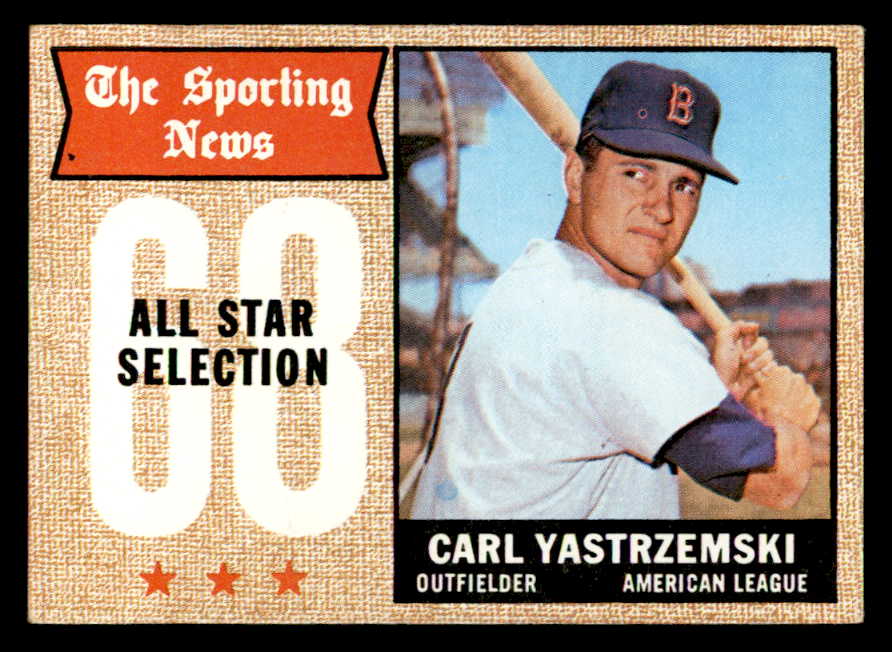 1968 Topps Baseball #369 Carl Yastrzemski A.S. Red Sox NR-MT 539481